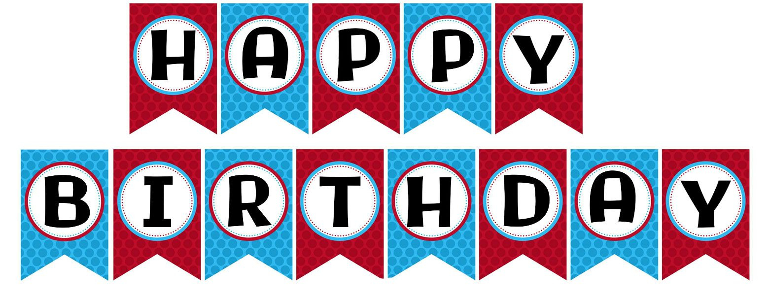 Happy Birthday Banner Printable | Printablee | Birthday Banner for Free Printable Happy Birthday Signs
