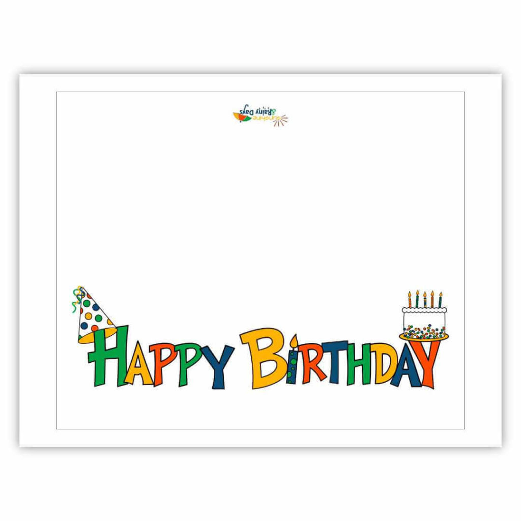 Happy Birthday Card Free Printable - Sunshine And Rainy Days with regard to Happy Birthday Free Printable