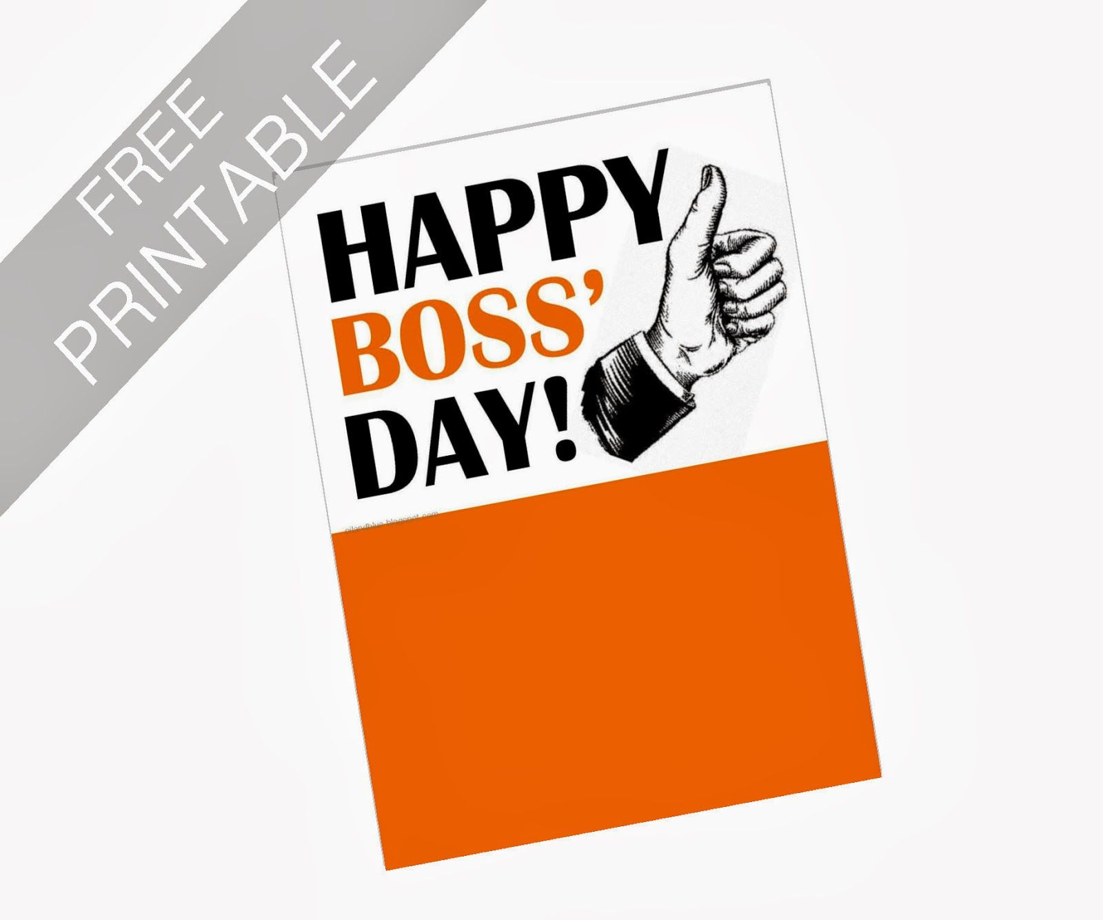 Happy Boss'S Day Card - Free Printable with regard to Happy Boss Day Cards Free Printable