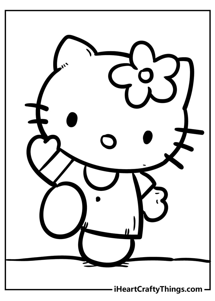 Hello Kitty Coloring Pages (100% Free Printables) throughout Free Printable Hello Kitty Pictures