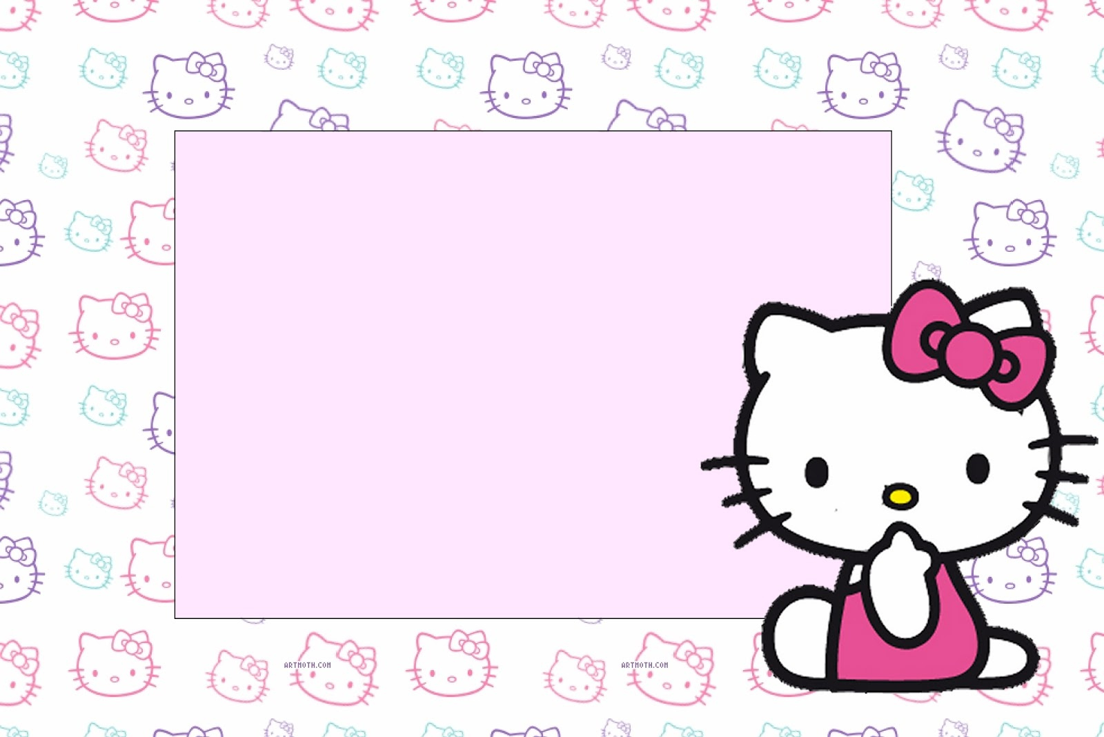 Hello Kitty Party: Free Printable Invitations. - Oh My Fiesta! In pertaining to Hello Kitty Labels Printable Free