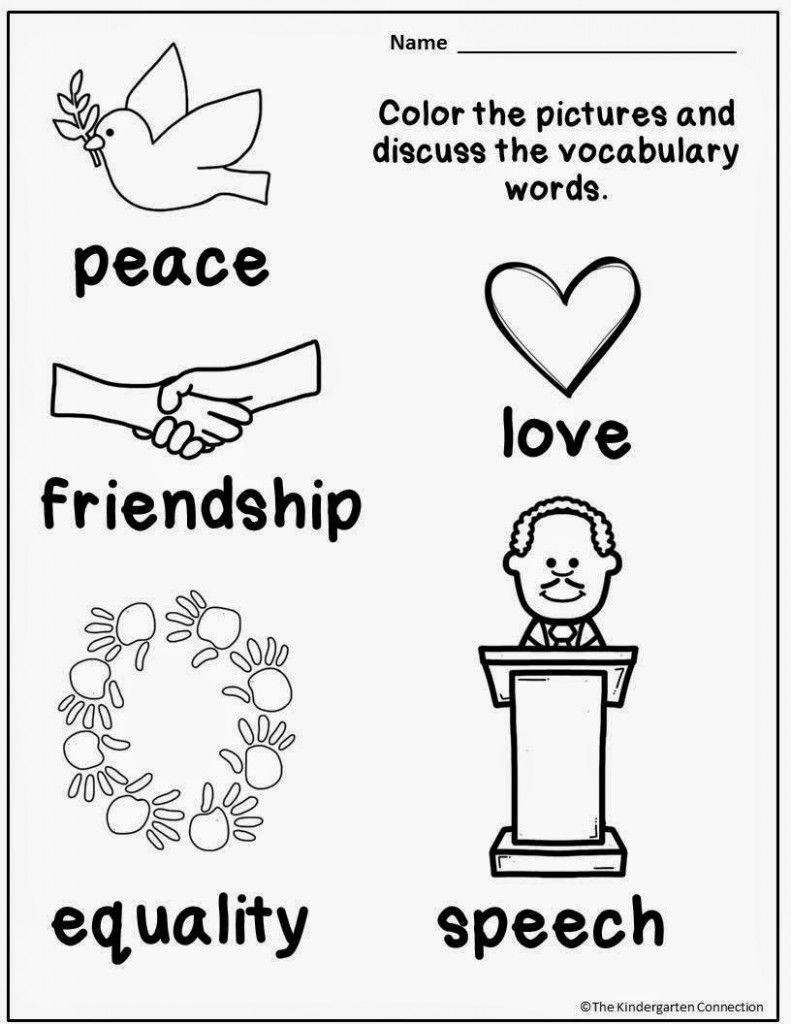 Honoring Martin Luther King, Jr - Free Printables with regard to Free Printable Martin Luther King Jr Worksheets For Kindergarten