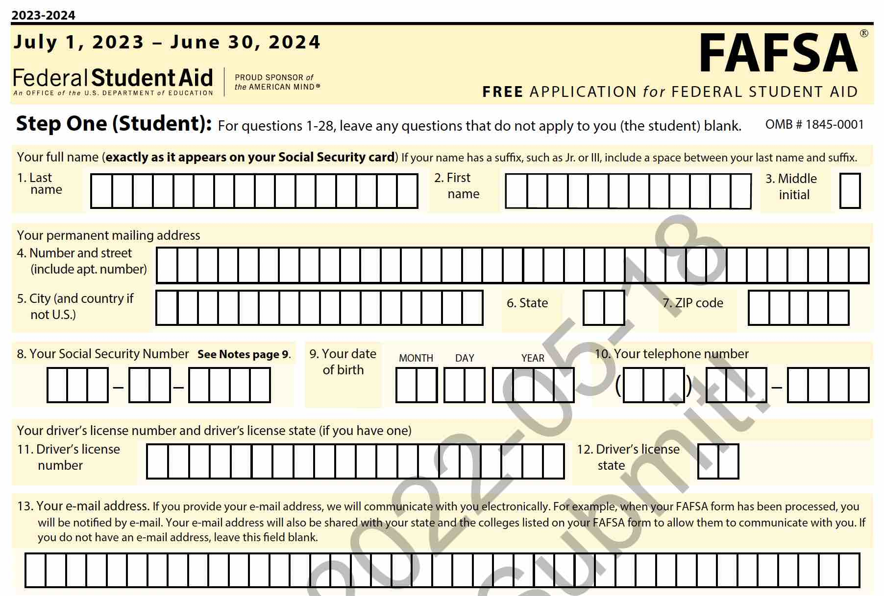 How Do I Print My Fafsa Form with regard to Free Printable Fafsa Application Form