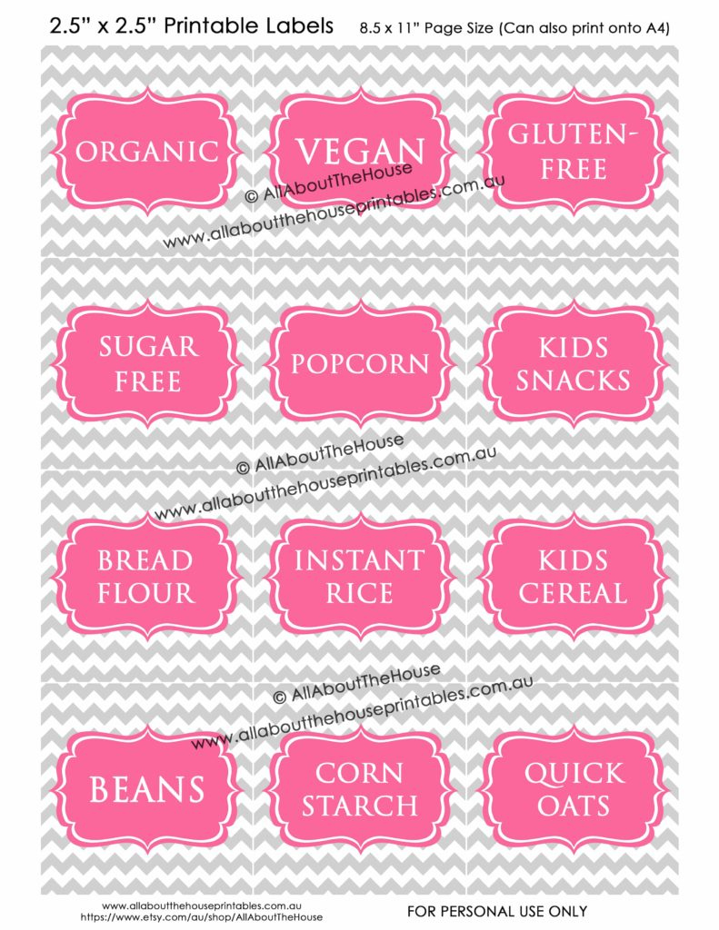 How To Add Your Own Text To Printable Labels (Plus Free Printable intended for Free Printable Baking Labels