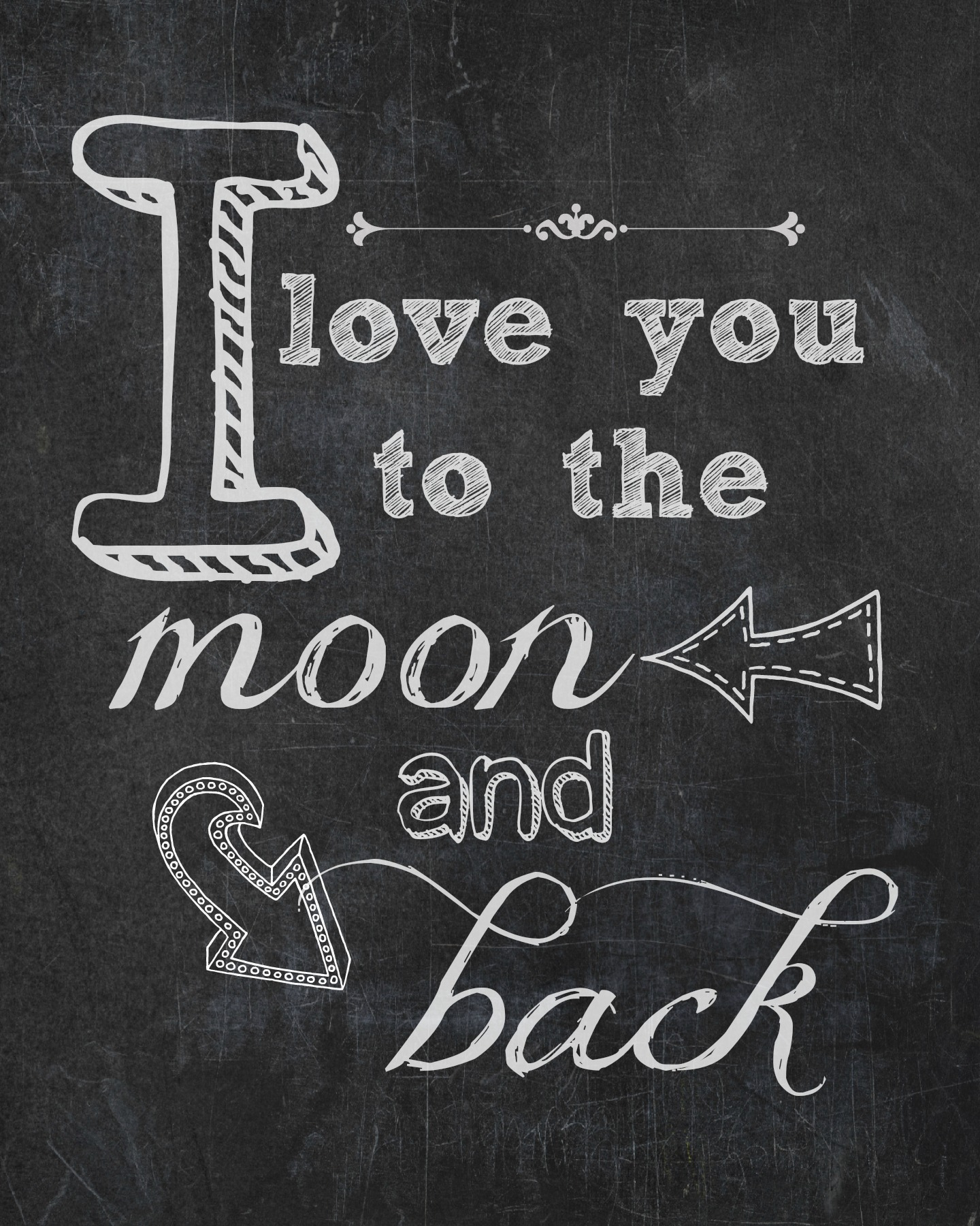 I Love You To The Moon &amp; Back {Free Printable} | Endlessly Inspired inside Free Printable Love You To The Moon And Back