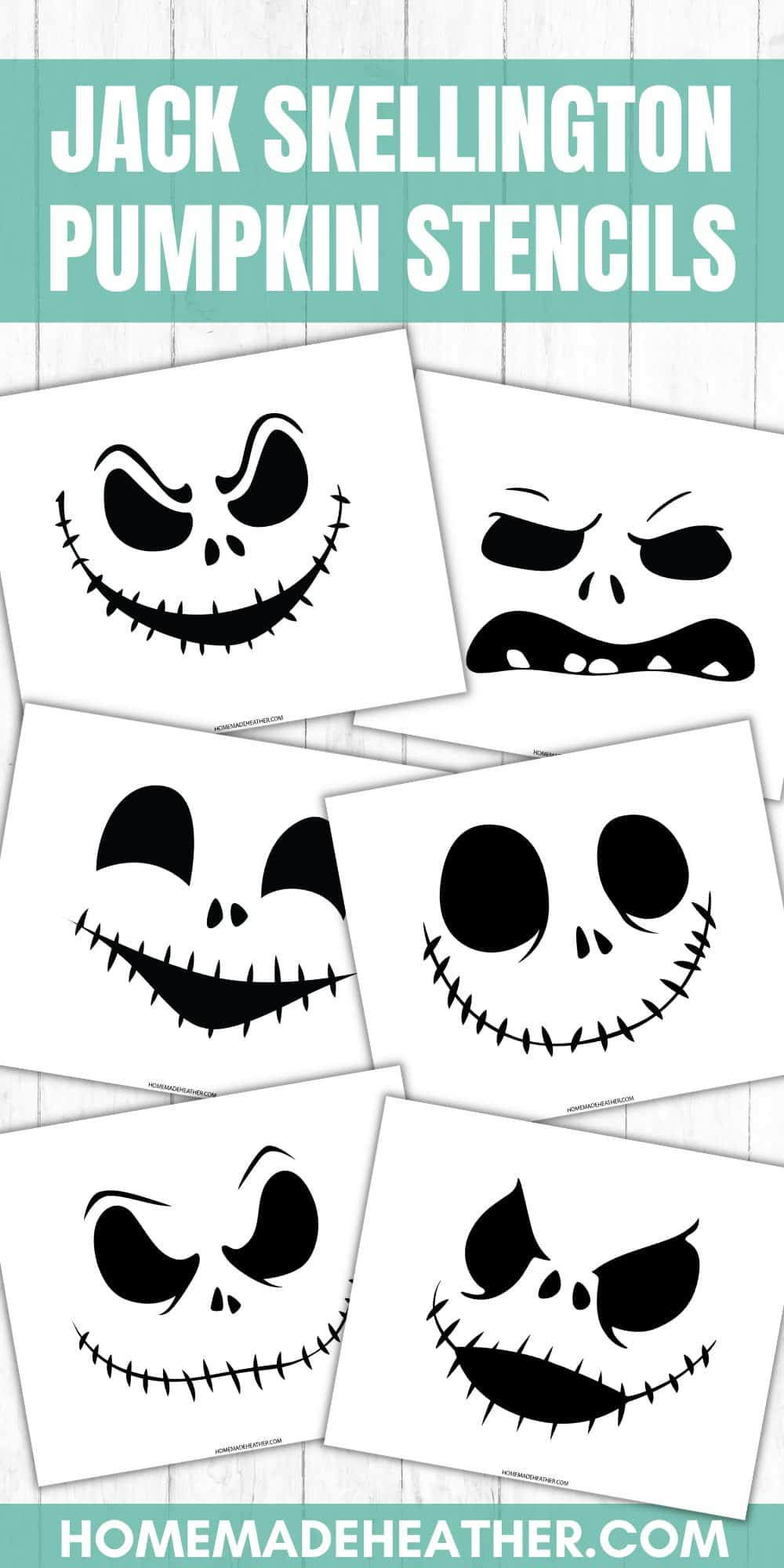 Jack Skellington Pumpkin Carving Stencils » Homemade Heather in Jack Skellington and Sally Pumpkin Stencils Free Printable