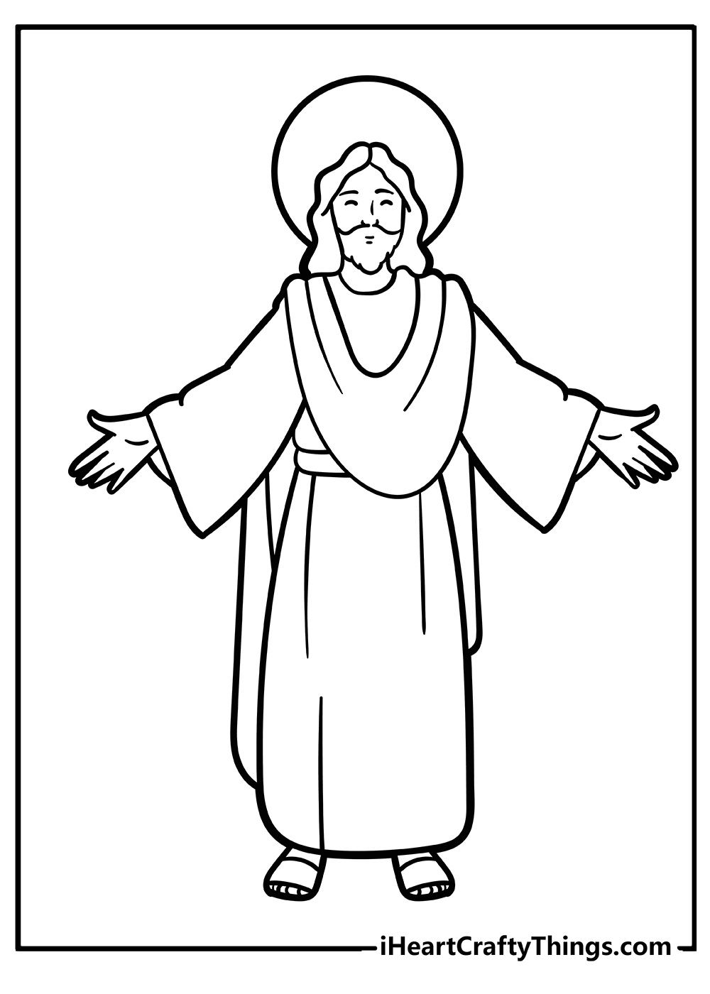 Jesus Coloring Pages (100% Free Printables) intended for Free Printable Jesus Coloring Pages