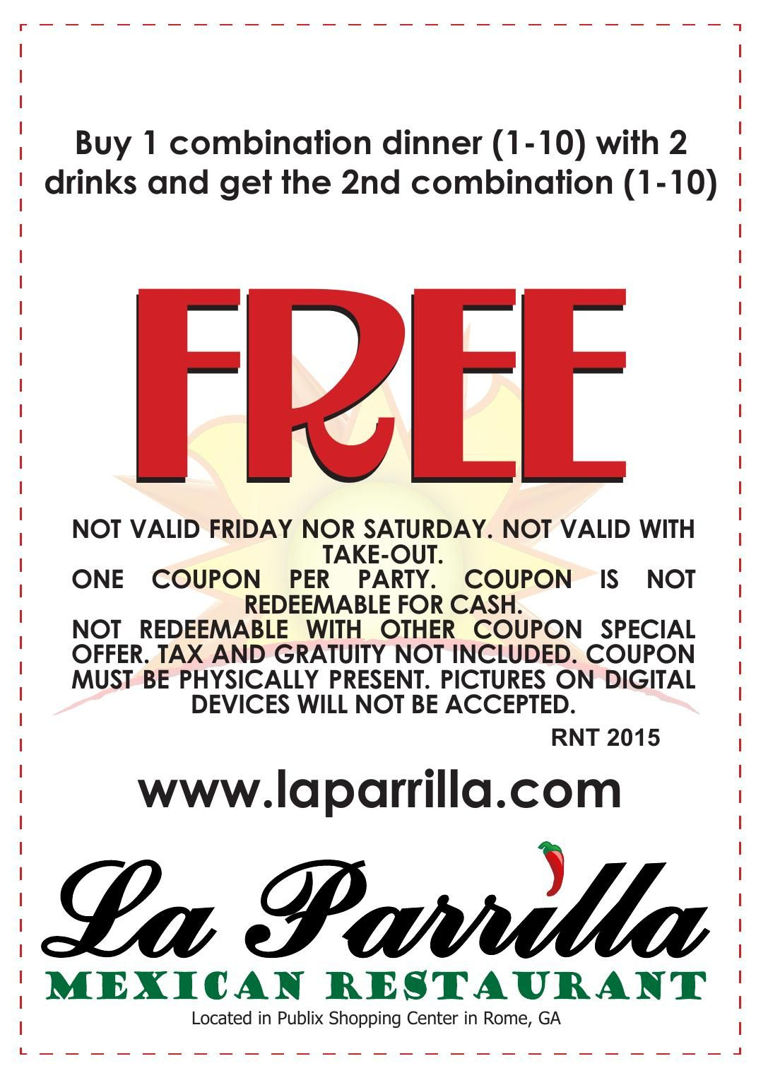 La Parrilla Coupon | | Northwestgeorgianews pertaining to Texas Roadhouse Free Appetizer Printable Coupon 2025