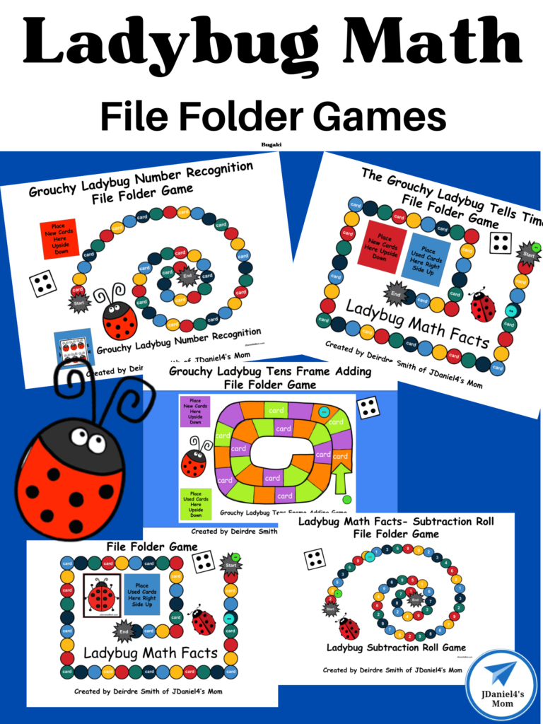 Ladybug Math File Folder Games - Jdaniel4S Mom intended for Free Printable Math File Folder Games For Preschoolers