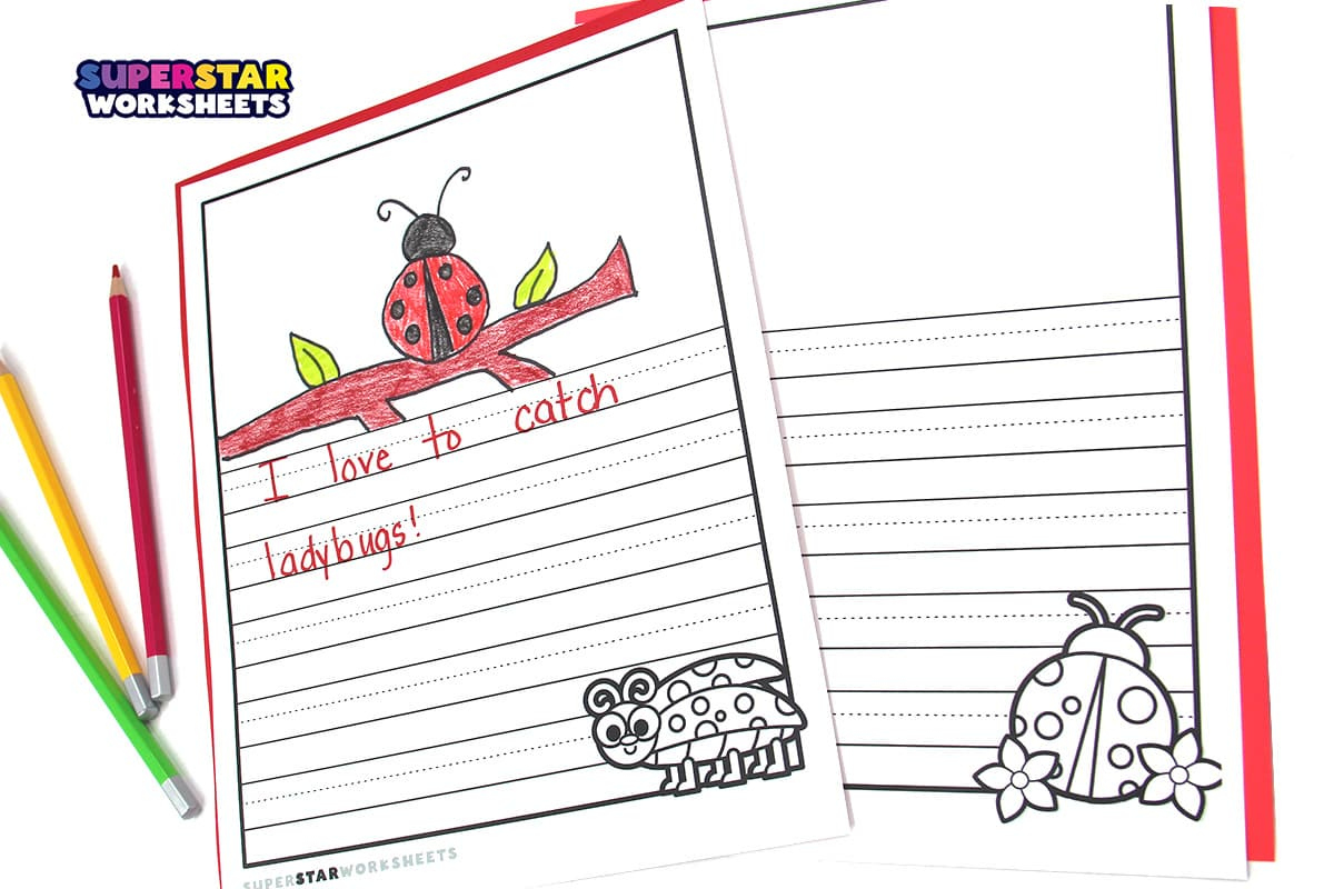 Ladybug Template - Superstar Worksheets inside Free Printable Ladybug Stationery