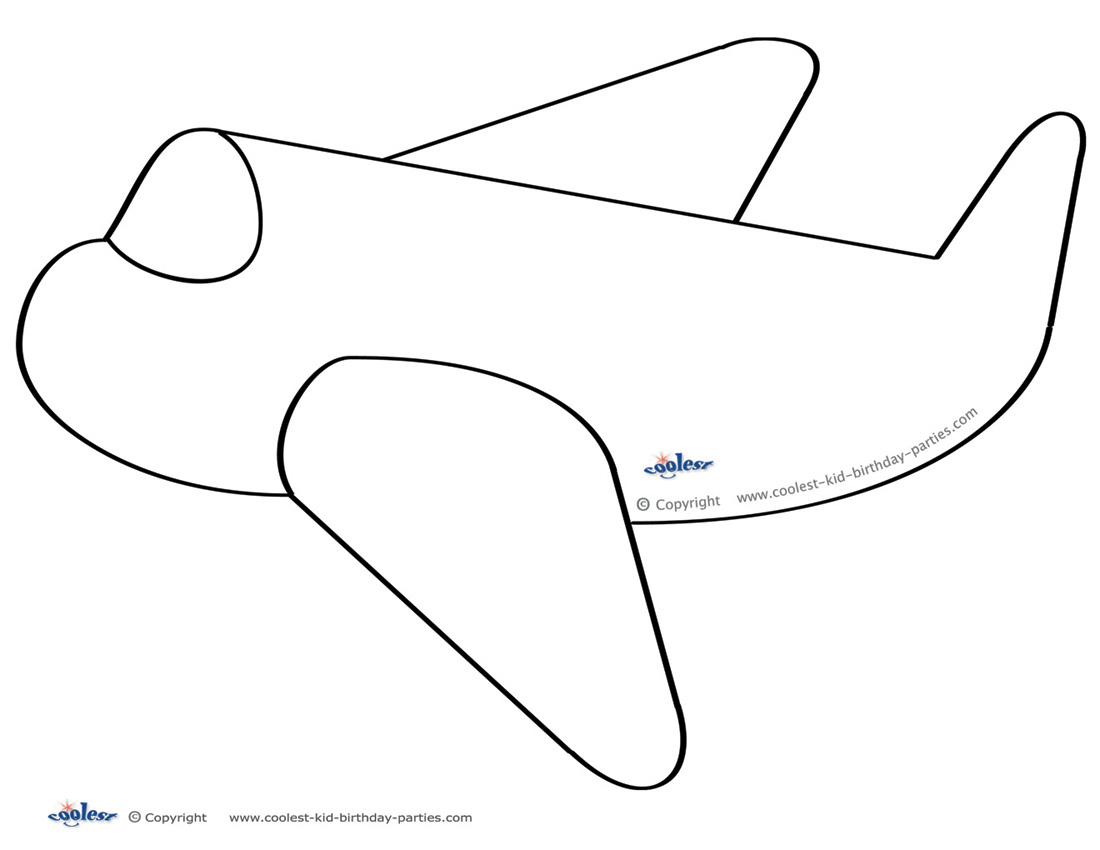 Large Printable Airplane Decoration - Coolest Free Printables in Free Printable Airplane Template