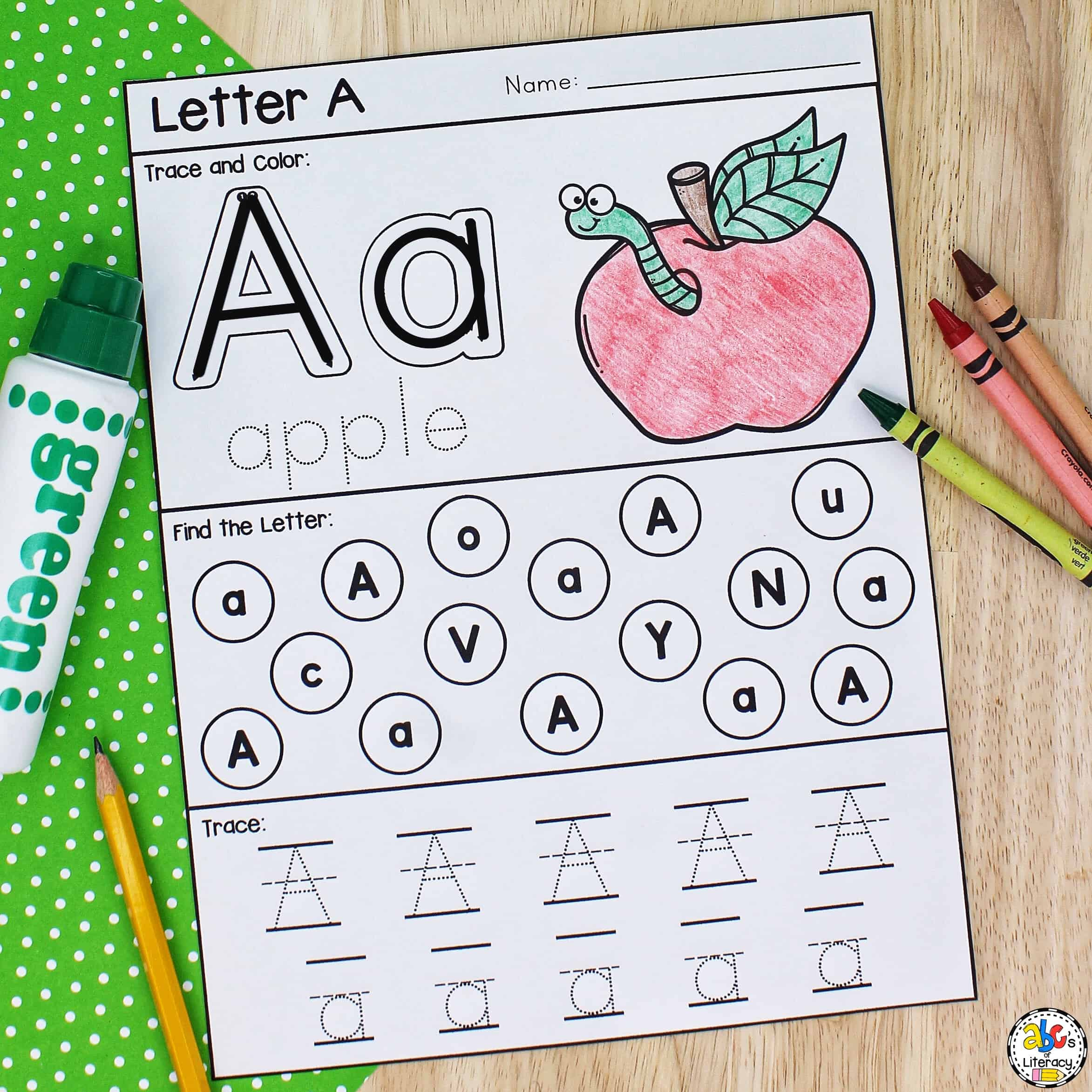 Letter A Printable: Preschool Worksheet For Letter Recognition within Free Printable Letter Recognition Worksheets