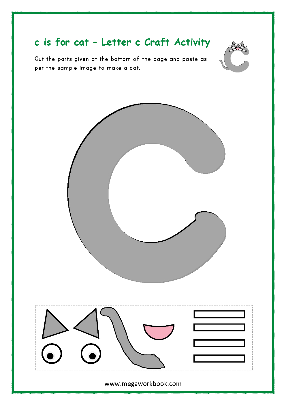 Letter C Activities - Letter C Worksheets - Letter C Activities with regard to Free Printable Preschool Worksheets Letter C