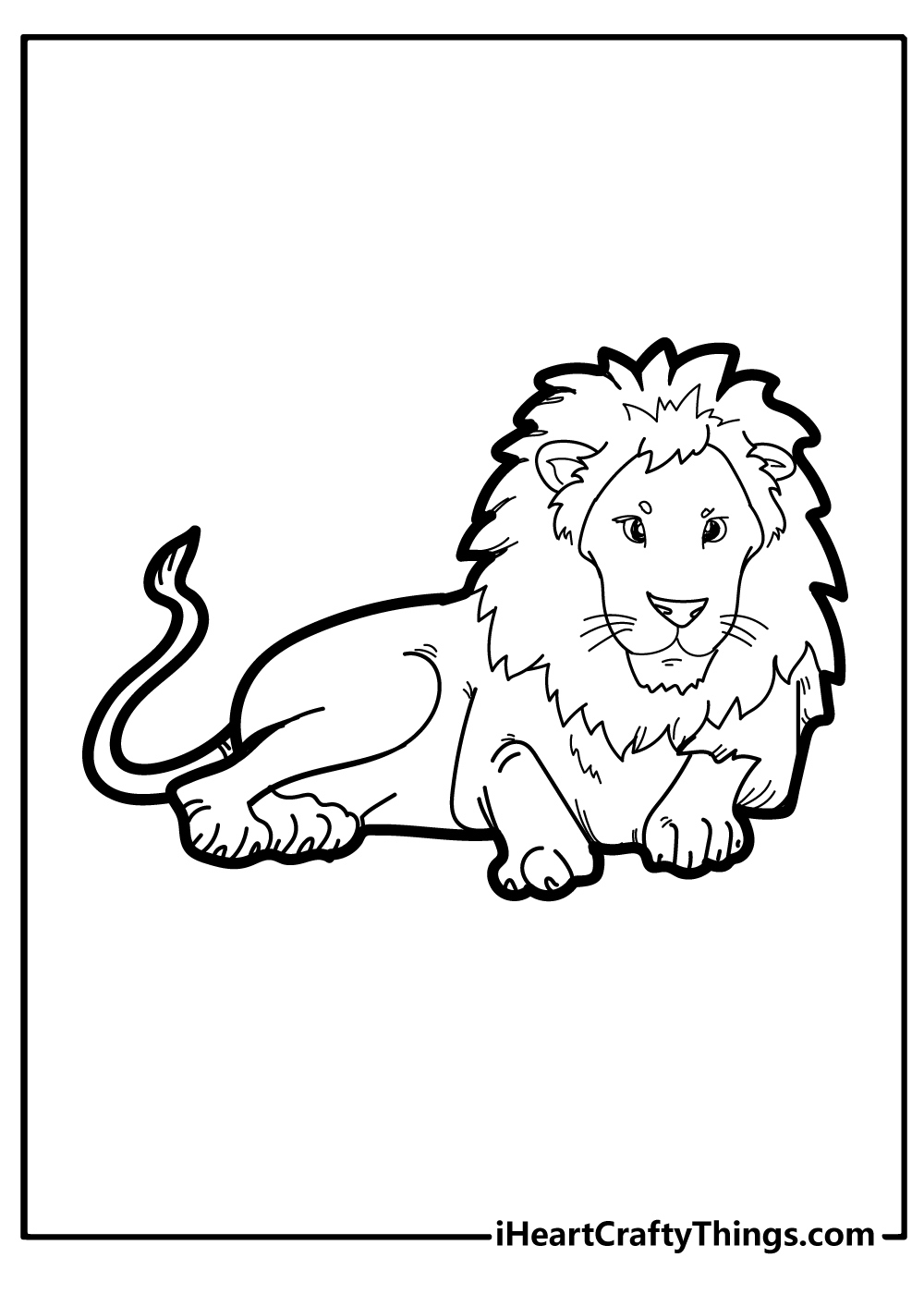 Lion Coloring Pages (100% Free Printables) inside Free Printable Picture of a Lion