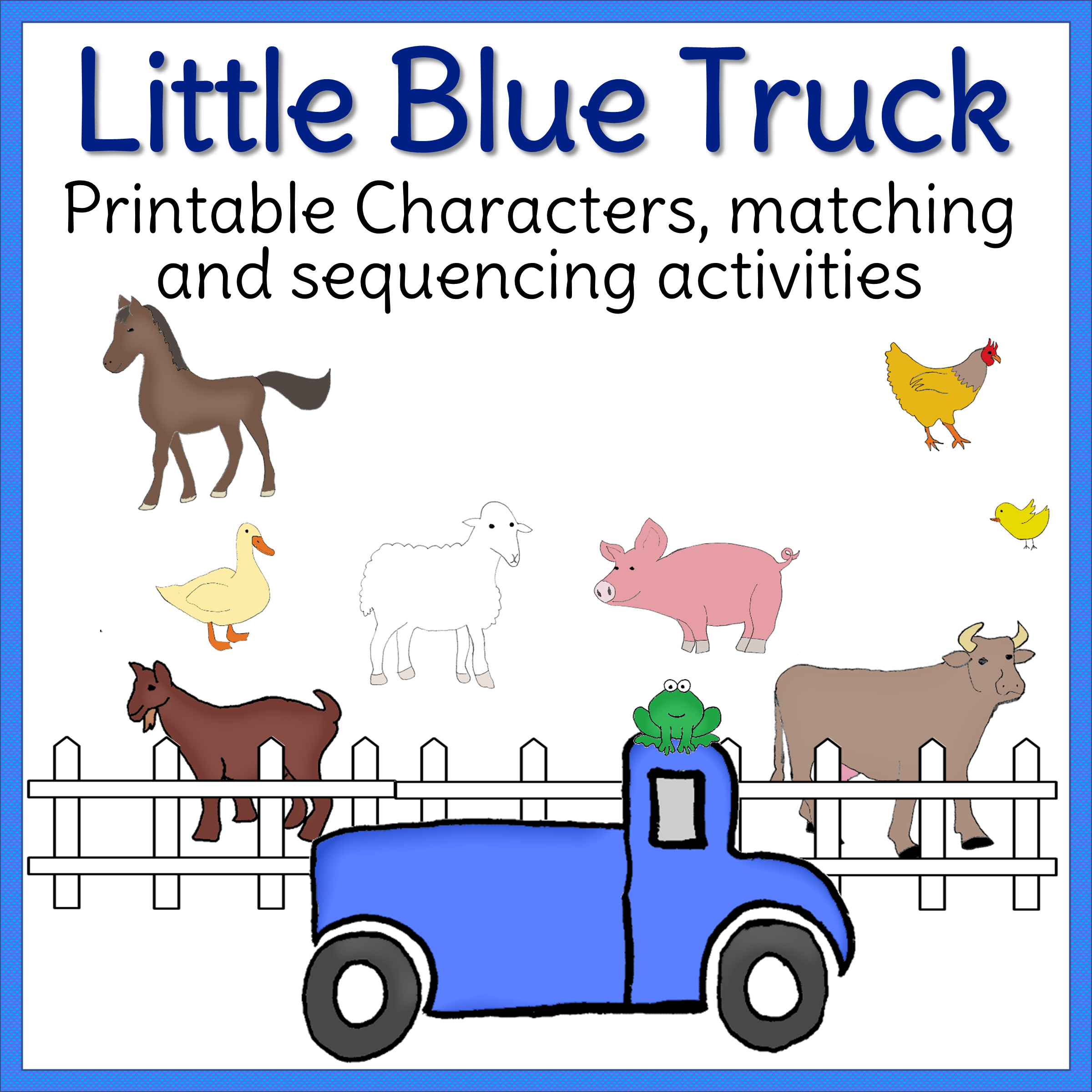 Little Blue Truck Activities - Beyond Mommying throughout Little Blue Truck Free Printables