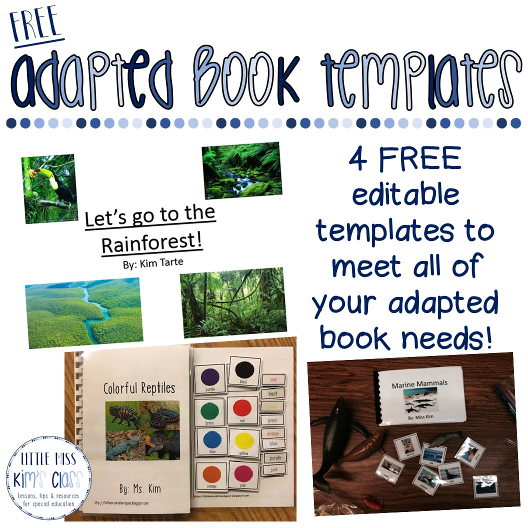 Little Miss Kim&amp;#039;S Class: Free Editable Adapted Book Templates For regarding Free Adapted Books Printable