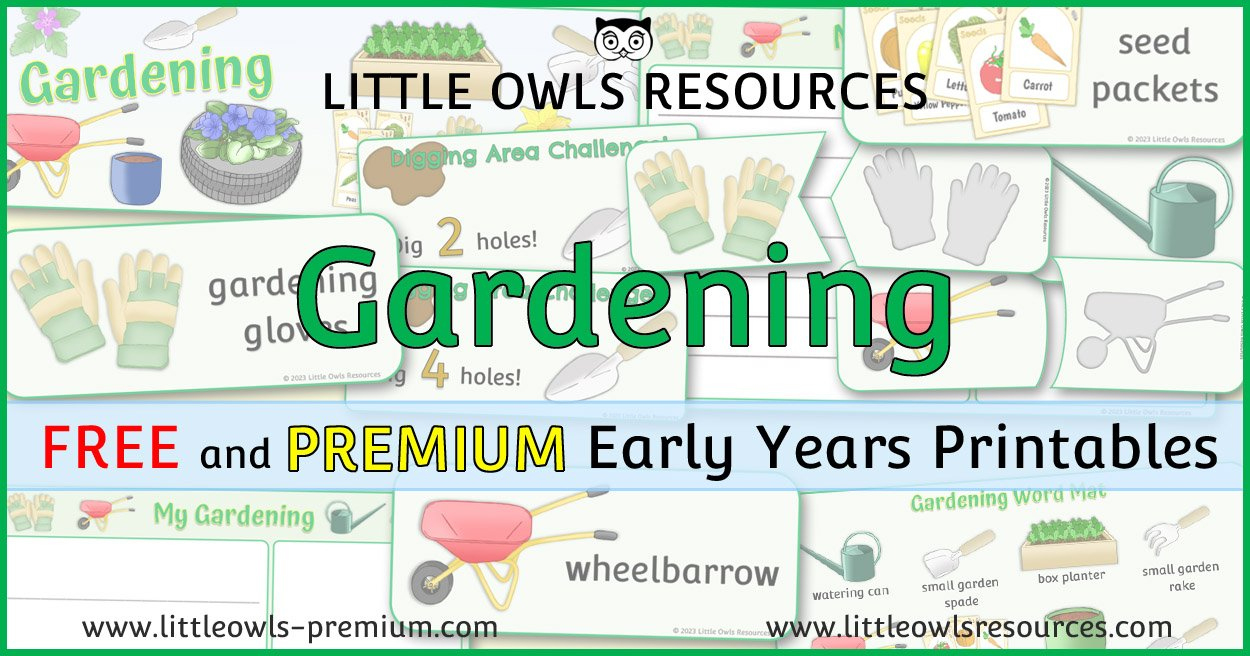 Little Owls Resources - Free And Premium Early Years Printables inside Free Printable Nursery Resources