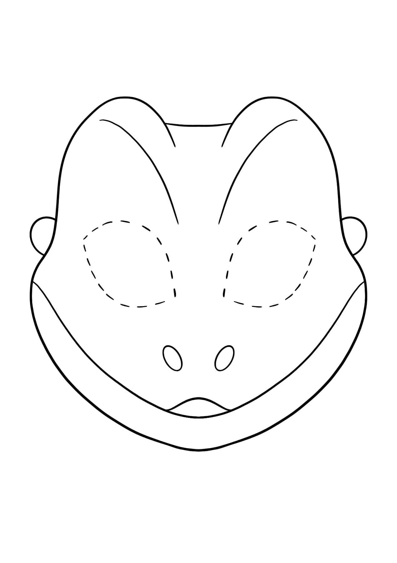 Lizard Mask Coloring Page - Download, Print Or Color Online For Free within Free Printable Lizard Mask