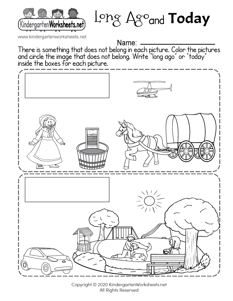 Long Ago And Today Worksheet - Free Printable, Digital, &amp;amp; Pdf with Free Printable Social Studies Worksheets