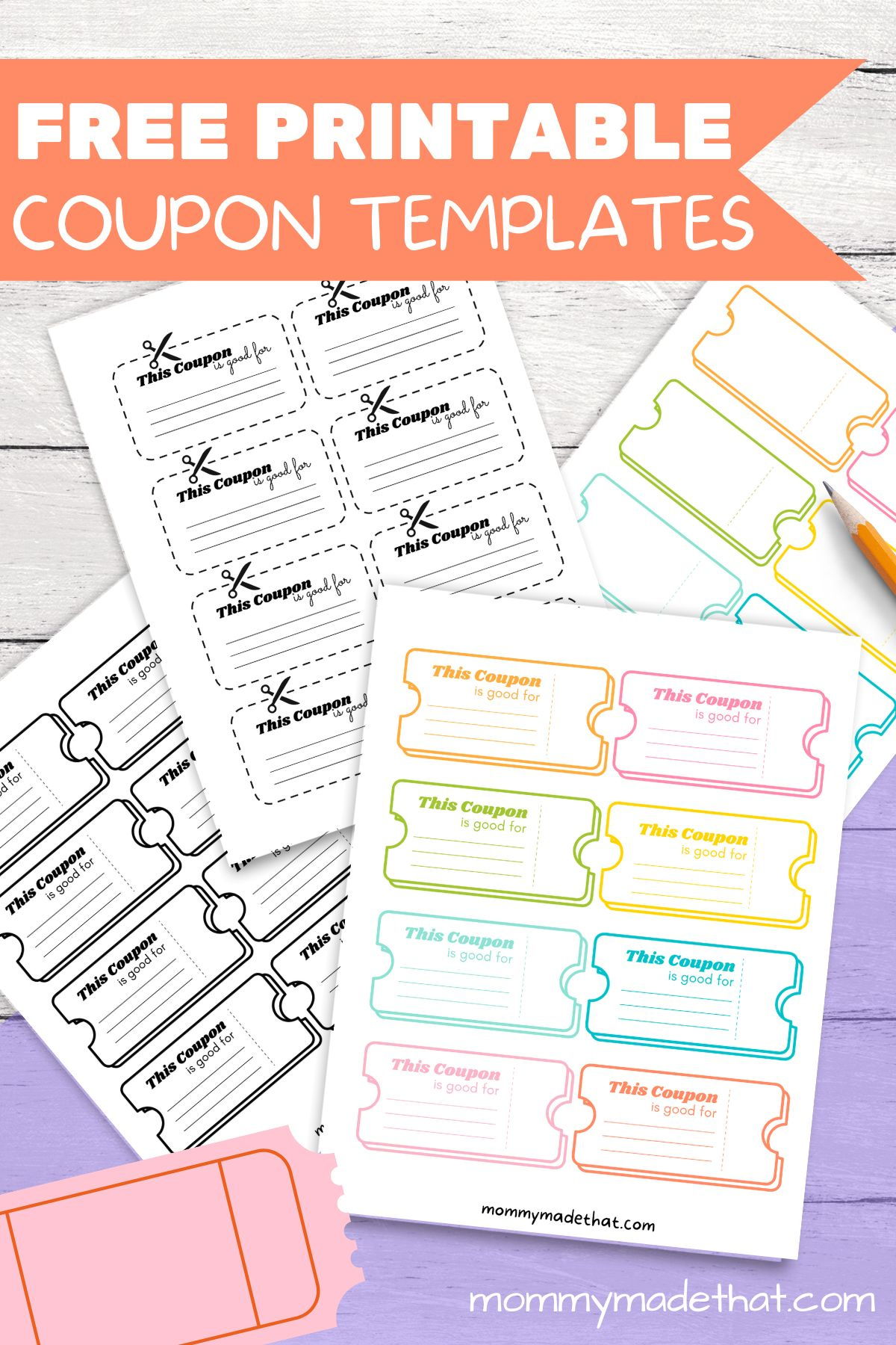 Lots Of Blank Coupon Templates (Free Printables!) with regard to Free Printable Homemade Coupon Book