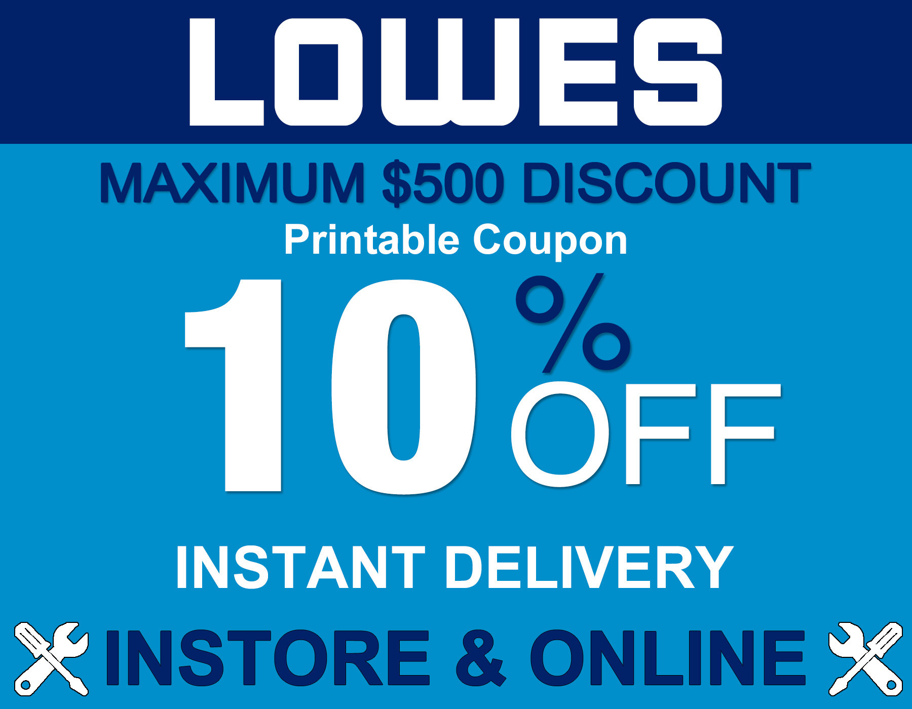 Lowes 10% Off Instore / Online Printable Coupon Expires 12/07/23 for Lowes Coupon Printable Free