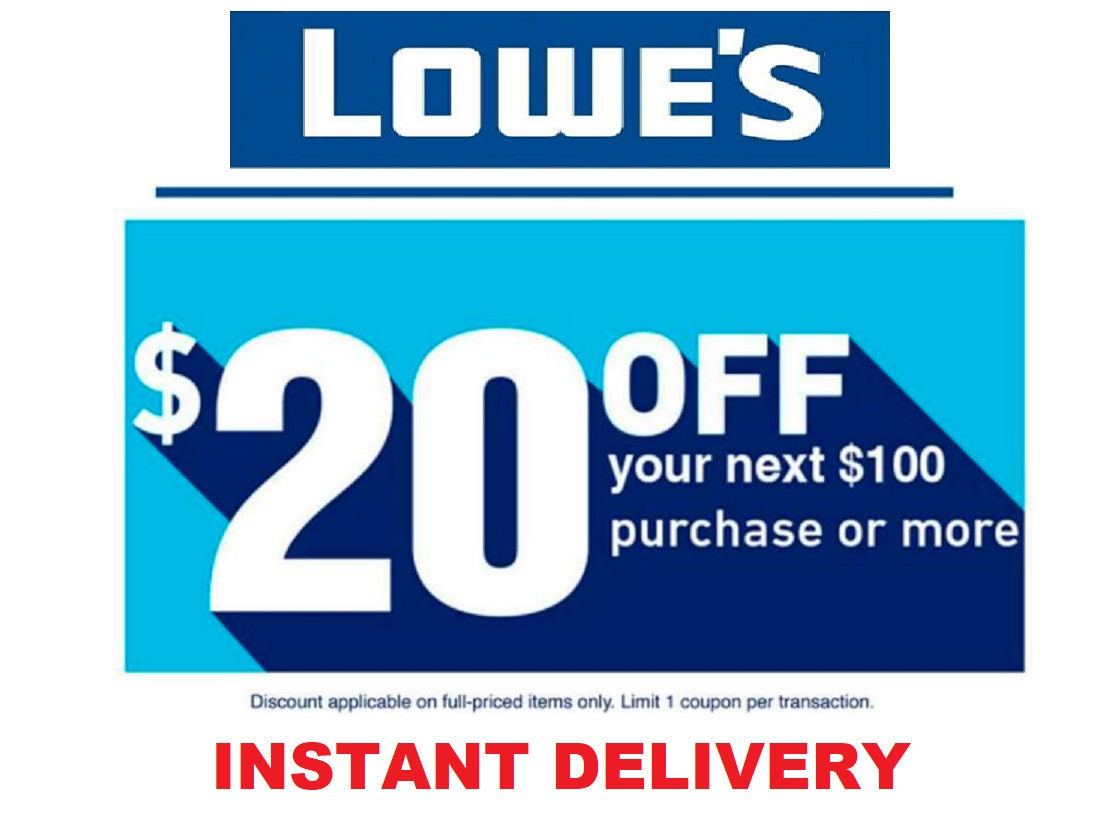 Lowes 20 Off 100 Online Or Instore Coupon Exp 12/7/23 Lowes Coupon pertaining to Lowes Coupon Printable Free