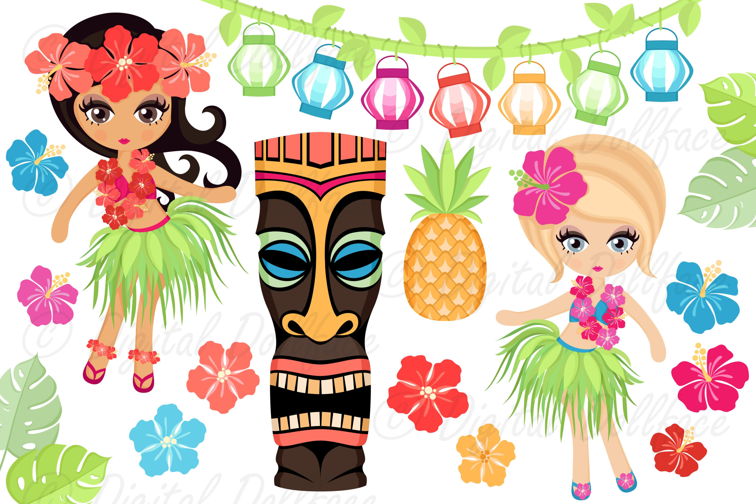 Luau Clipart (76970) regarding Free Printable Luau Clipart