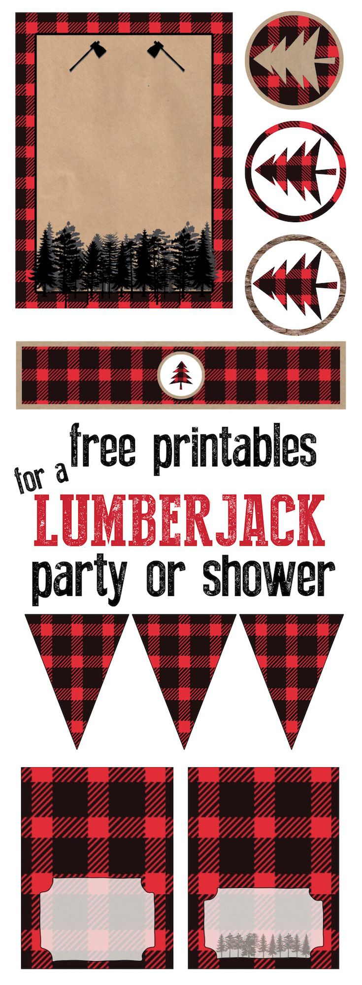 Lumberjack Party Free Printables - Paper Trail Design | Lumberjack regarding Lumberjack Printables Free