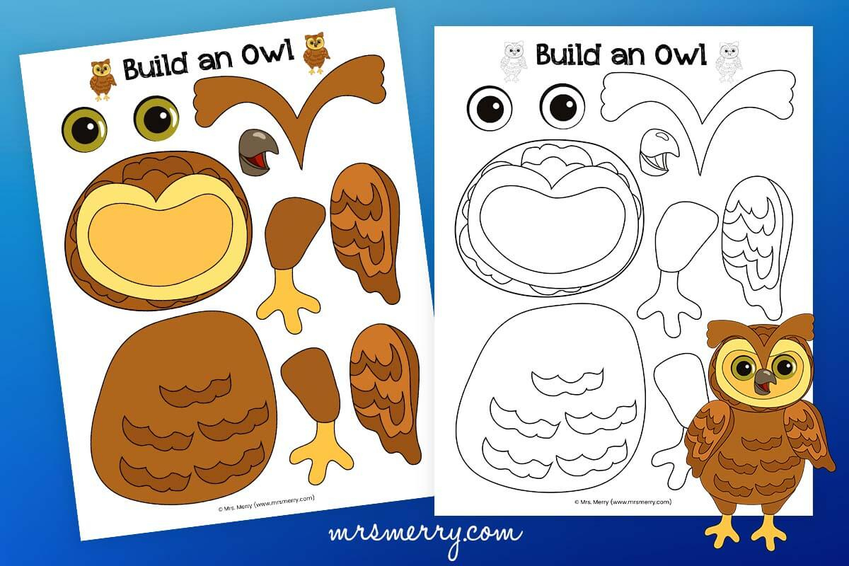 Make An Owl Craft | Owl Template Printable | Mrs. Merry pertaining to Free Owl Printable Template