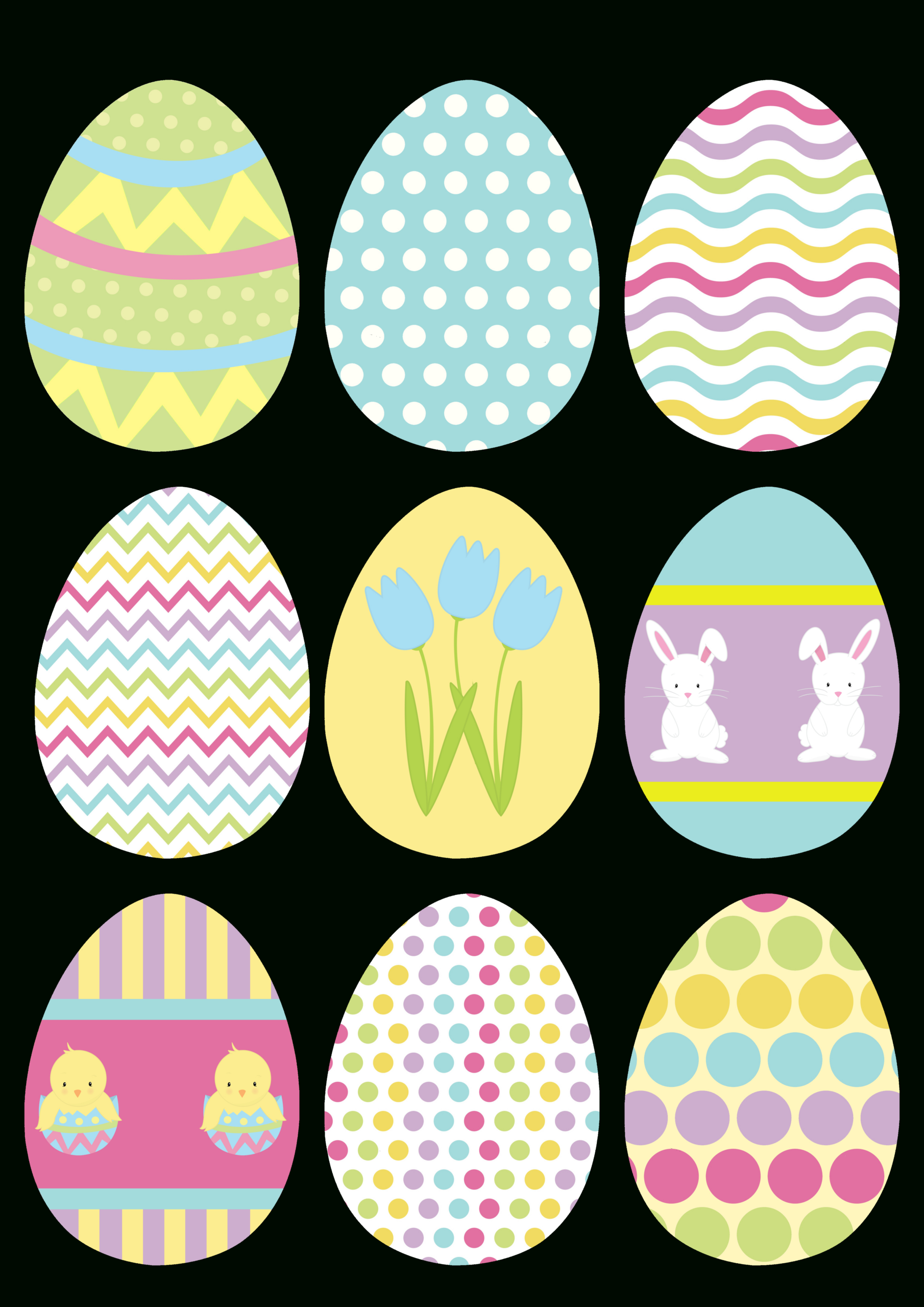 Make Your Own Hanging Easter Egg Decorations - Free Printable within Free Printable Easter Decorations