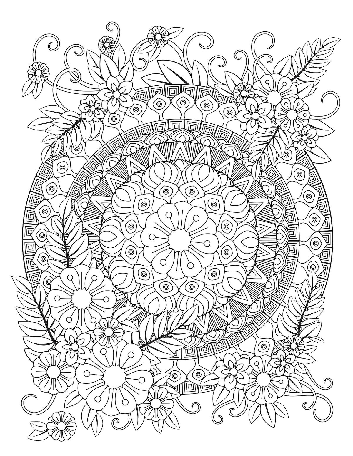 Mandala Coloring Pages: Free Printable Coloring Pages Of Mandalas throughout Free Printable Mandala Coloring Pages for Adults