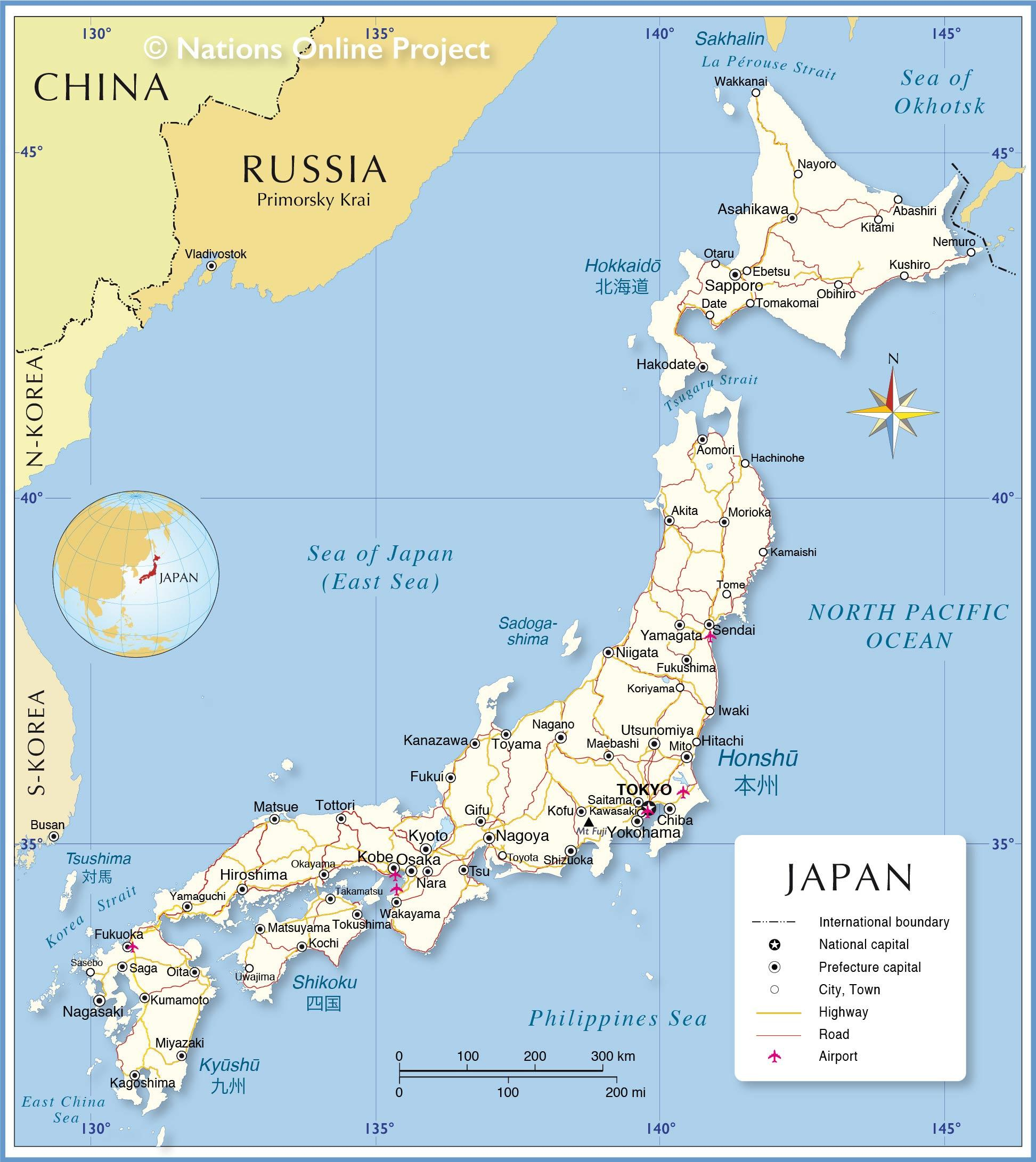 Map Of Japan: Offline Map And Detailed Map Of Japan with regard to Free Printable Map of Japan