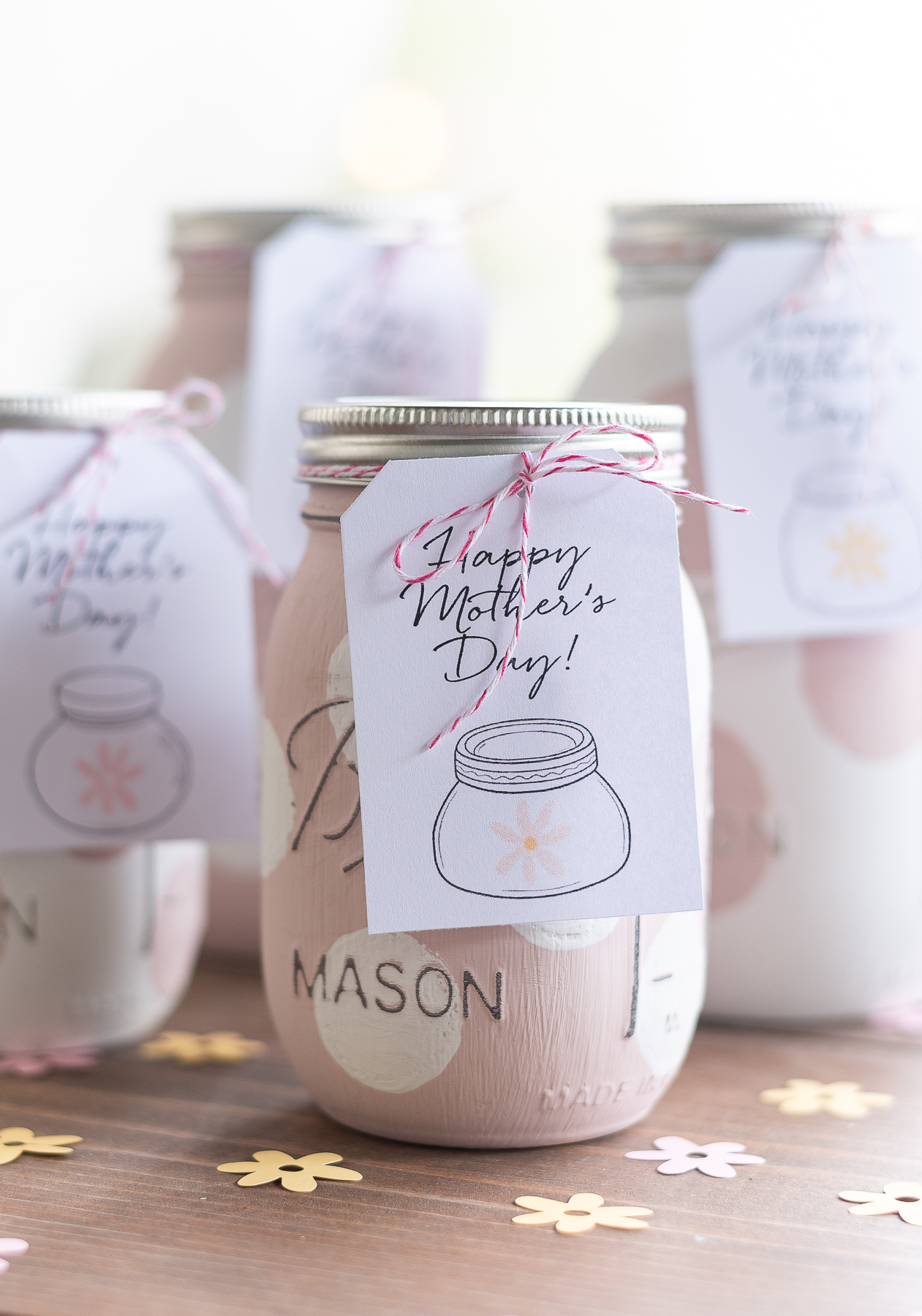 Mason Jar Mother&amp;#039;S Day Gift Tag Free Printable - Mason Jar Crafts Love pertaining to Free Printable Mason Jar Gift Tags