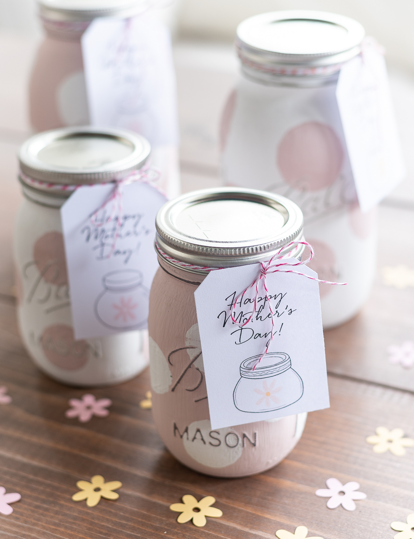 Mason Jar Mother&amp;#039;S Day Gift Tag Free Printable - Mason Jar Crafts Love within Free Printable Mason Jar Gift Tags