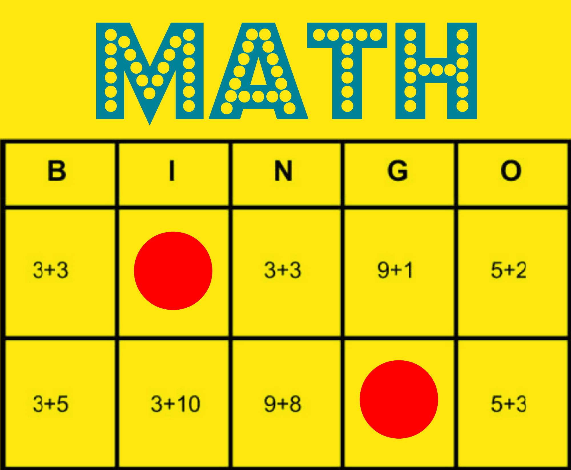 Math Bingo: Free Printable Game To Help All Students Learn Math within Math Bingo Free Printable