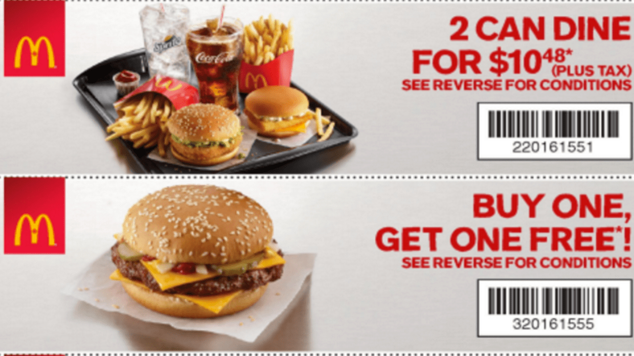 Mcdonald&amp;#039;S Canada New Coupons: Buy 1, Get 1 Free Sandwiches, Meal throughout Free Printable Mcdonalds Coupons Online