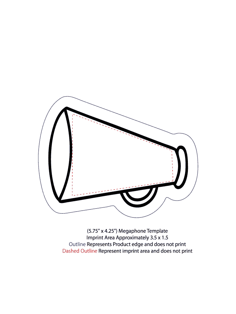 Megaphone Printable Template - Fill Online, Printable, Fillable within Free Printable Megaphone Template