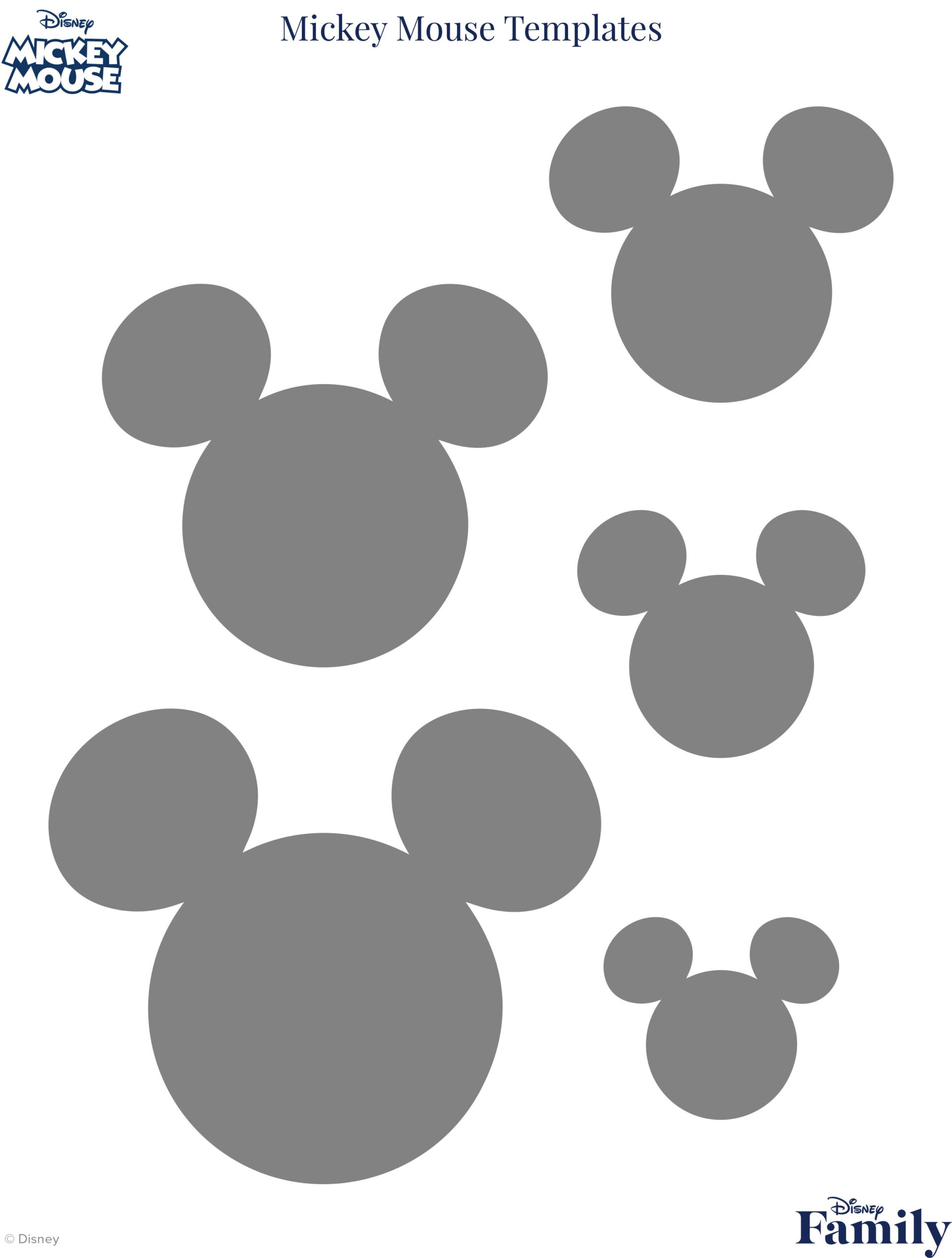 Mickey Mouse Template | Disney News with regard to Free Mickey Mouse Printable Templates