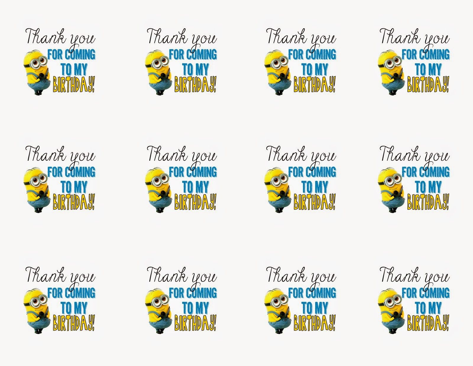 Minions: Free Printable Bunting, Labels And Toppers. - Oh My with Free Printable Minion Food Labels