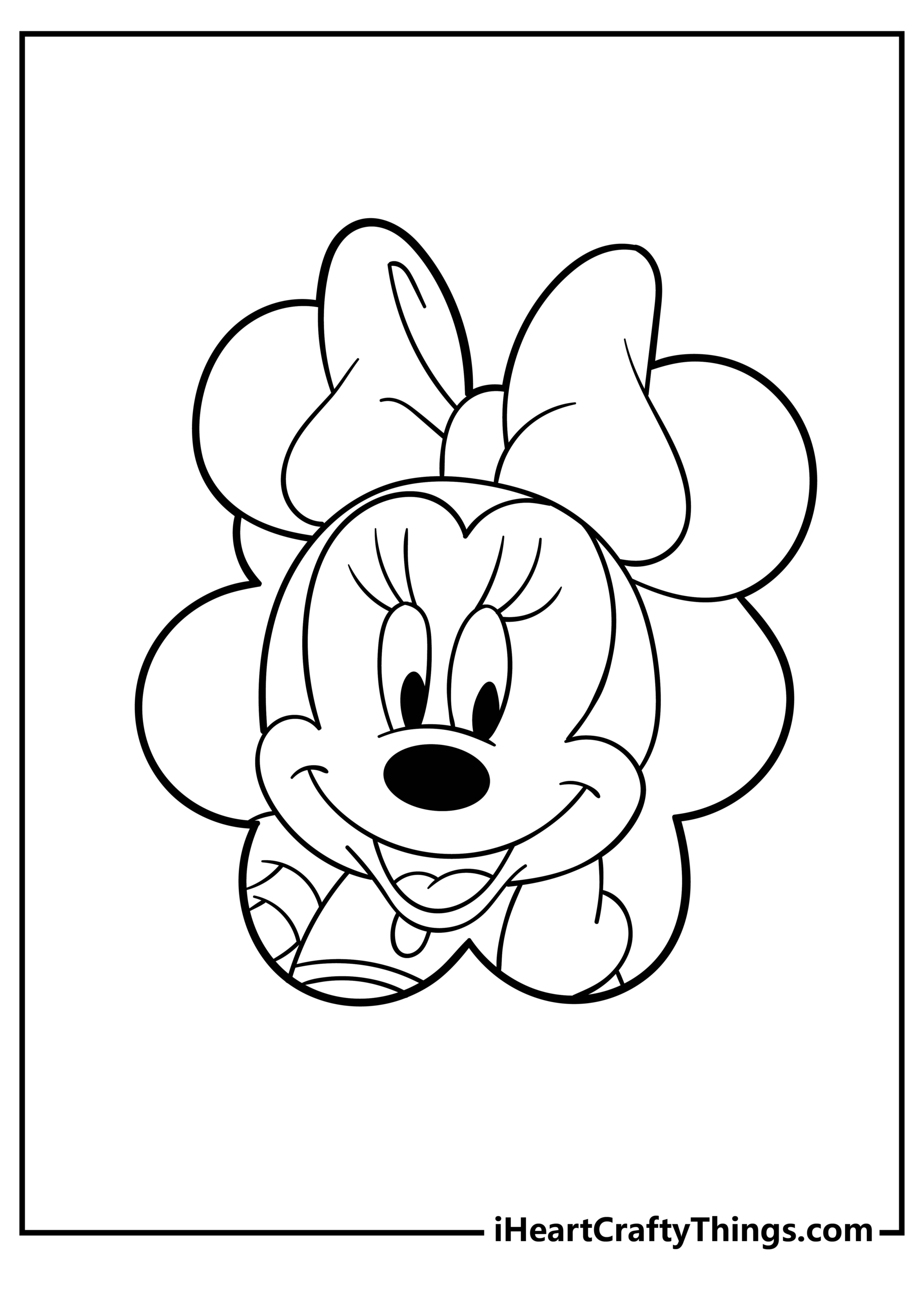 Minnie Mouse Coloring Pages (100% Free Printables) with regard to Free Minnie Mouse Printables