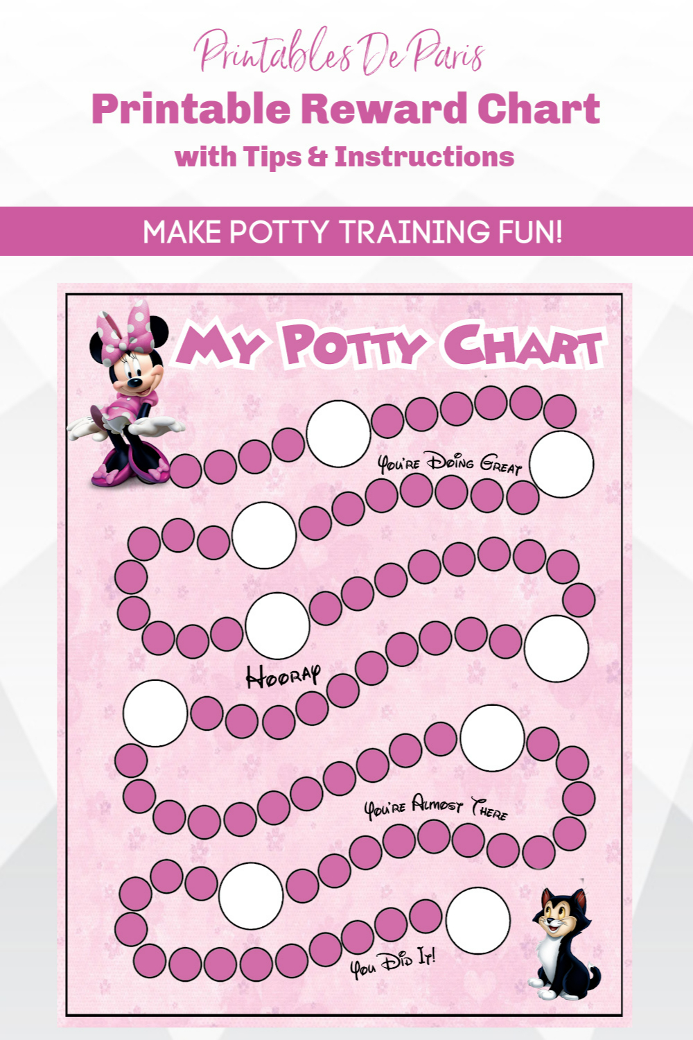 Minnie Potty Training Chart, Printable Minnie Mouse Potty Training with Free Printable Minnie Mouse Potty Training Chart