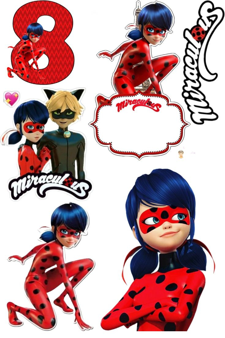 Miraculous Ladybug Printable Cake Toppers | Ladybug Birthday Party within Ladybug Themed Birthday Party With Free Printables