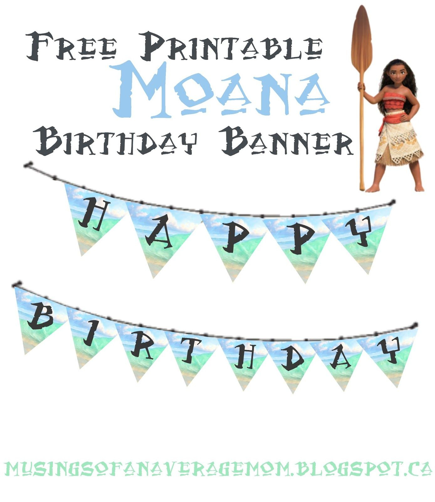 Moana Birthday Banner | Moana Party, Moana Birthday, Moana within Free Printable Moana Banner