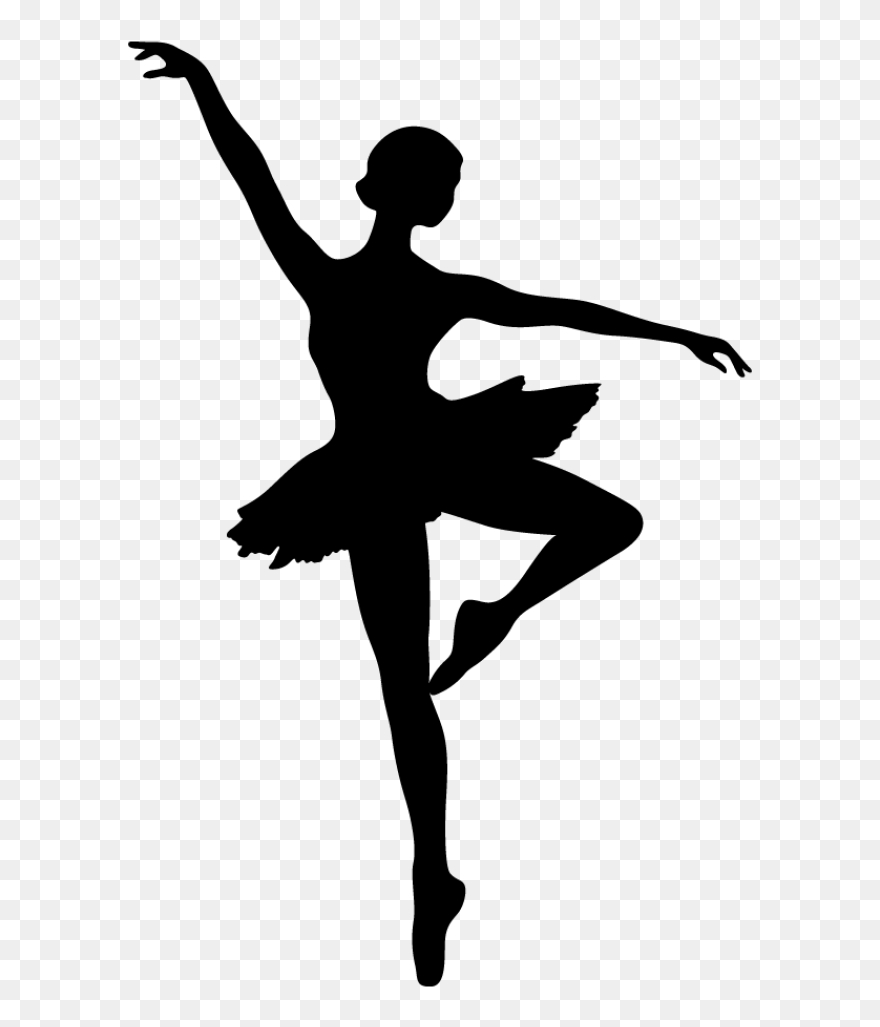 Modern Dance Ballet Dancer Silhouette Clipart for Free Printable Ballerina Silhouette