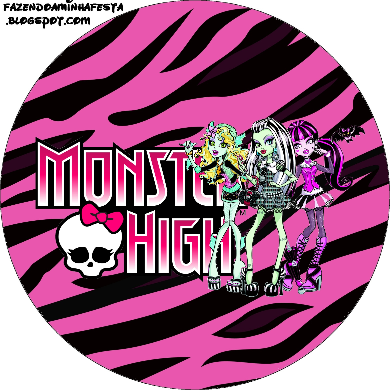 Monster High: Free Printable Labels. - Oh My Fiesta! In English intended for Free Printable Monster High Stickers