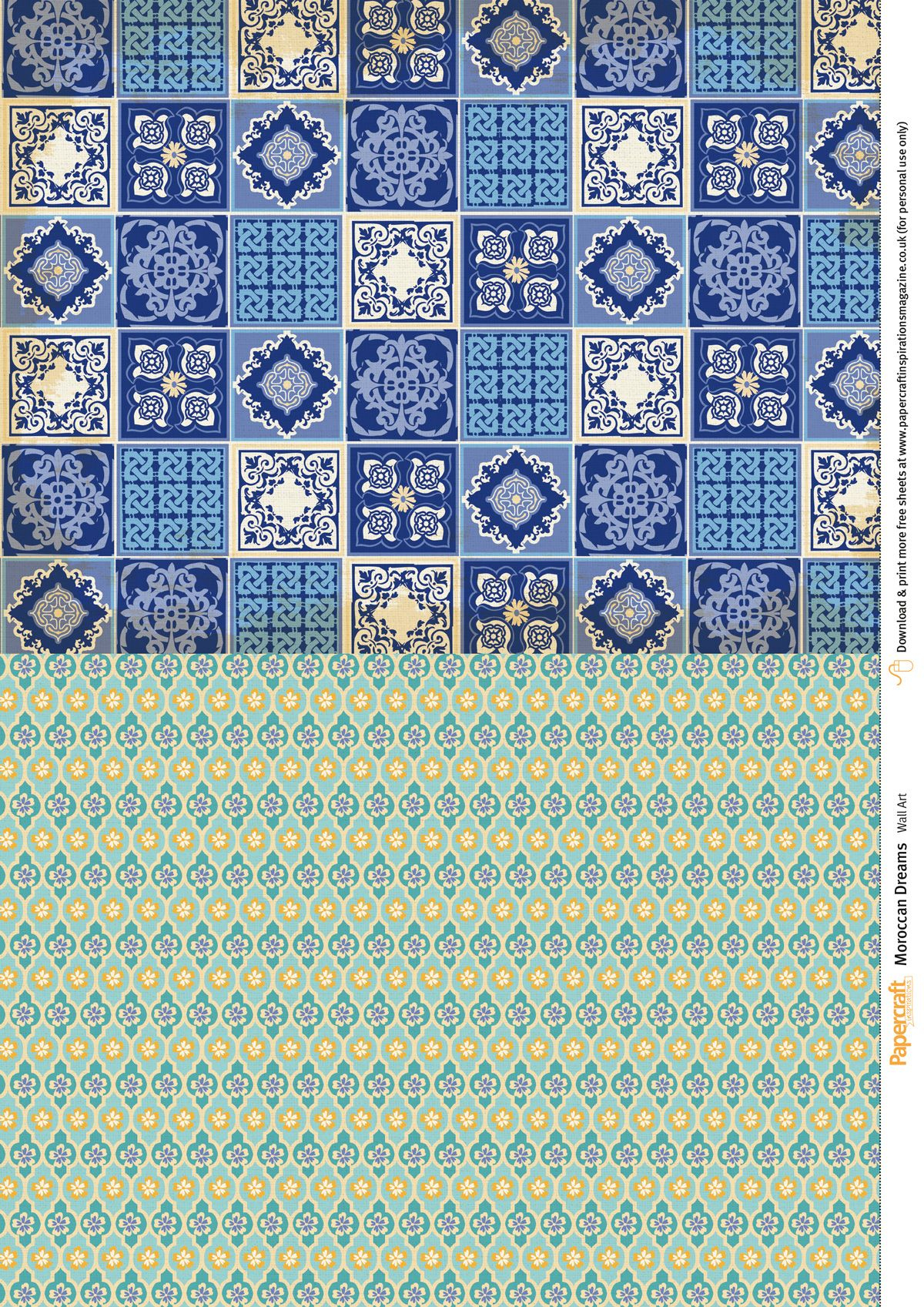 Moroccan Dreams Free Printable Papers From Papercraft Inspirations in Free Printable Moroccan Wall Stencils