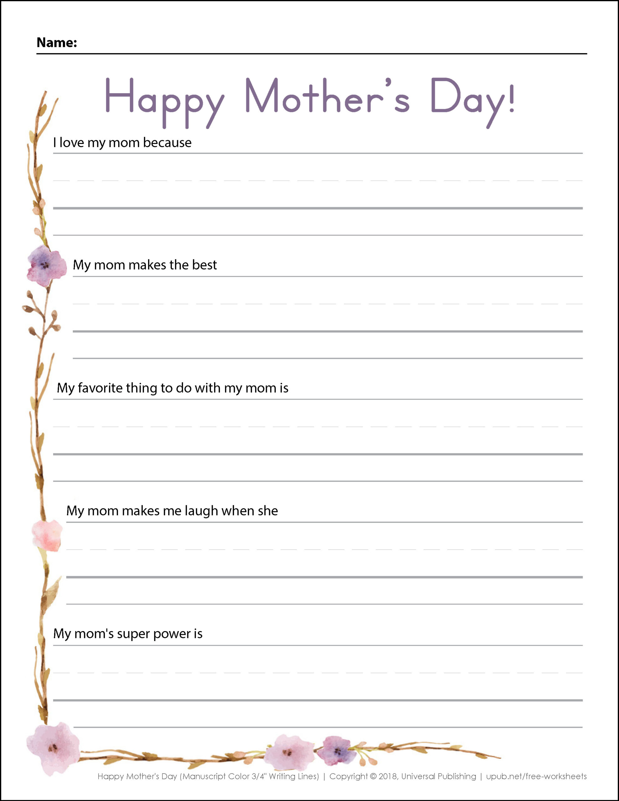 Mother&amp;#039;S Day Activities | Free Printables with regard to Free Printable Mother&amp;amp;#039;s Day Questionnaire