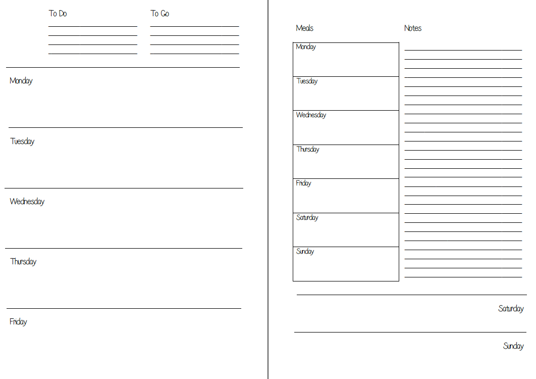 Mswenduhh Planning &amp;amp; Printable: Free Printable Inserts within Free Planner Refills Printable