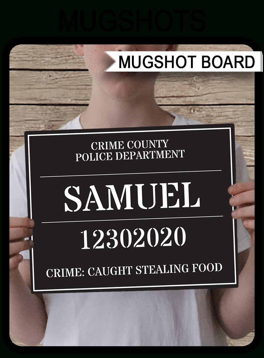 Mugshot Sign Board – Black &amp;amp; White for Printable Mugshot Sign Free