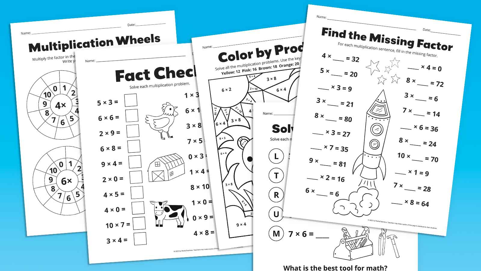 Multiplication Worksheets: Get A Free Bundle Of 11 Practice Pages pertaining to Free Printable Multiplication Fact Sheets